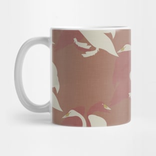 Swans in Vintage Neutral Shades Mug